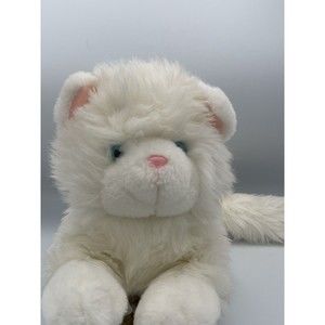 Wangs International White and Pink Persian Kitty cat Blue Eyes Vintage